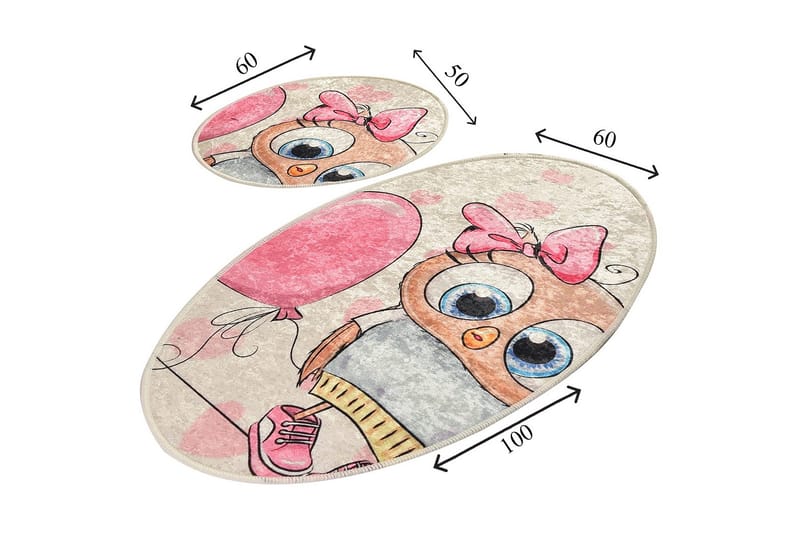 Niyanna Badeværelsesmåtte 2-pak - Flerfarvet - Tekstiler - Tæpper - Badeværelsesmåtte