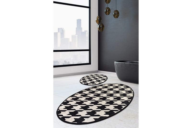 Niyanna Badeværelsesmåtte 2-pak - Flerfarvet - Tekstiler - Tæpper - Badeværelsesmåtte