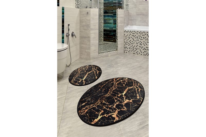 Niyanna Badeværelsesmåtte 2-pak - Flerfarvet - Tekstiler - Tæpper - Badeværelsesmåtte