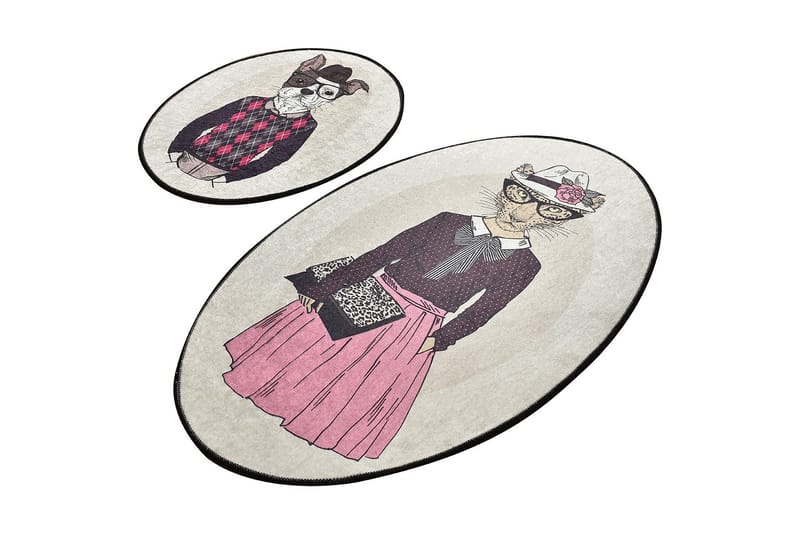 Niyanna Badeværelsesmåtte 2-pak, Flerfarvet