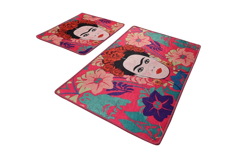 Niyanna Badeværelsesmåtte 2-pak - Flerfarvet - Tekstiler - Tæpper - Badeværelsesmåtte