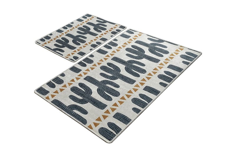 Niyanna Badeværelsesmåtte 2-pak - Flerfarvet - Tekstiler - Tæpper - Badeværelsesmåtte