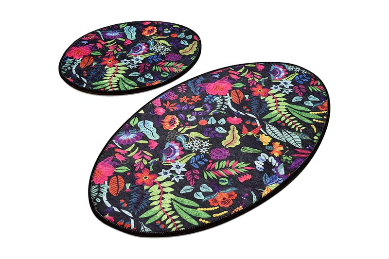 Niyanna Badeværelsesmåtte 2-pak - Flerfarvet - Tekstiler - Tæpper - Badeværelsesmåtte