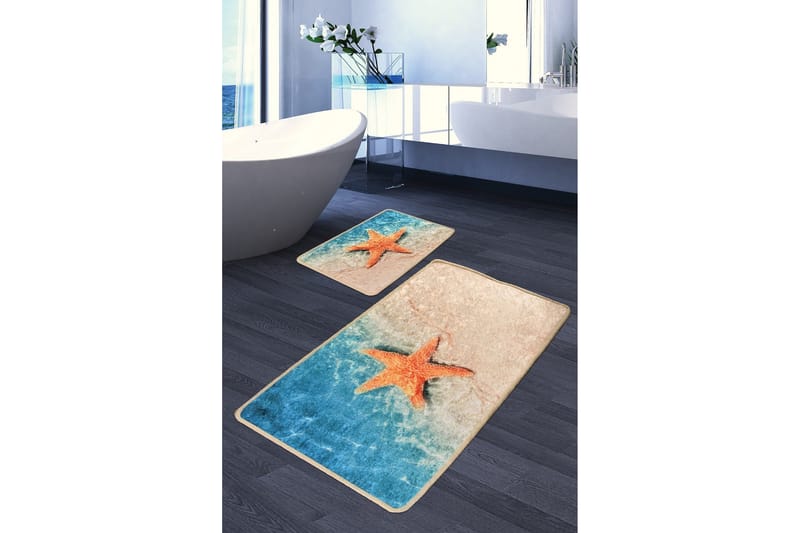Niyanna Badeværelsesmåtte 2-pak - Flerfarvet - Tekstiler - Tæpper - Badeværelsesmåtte