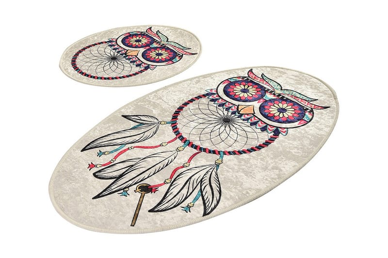 Niyanna Badeværelsesmåtte 2-pak, Flerfarvet