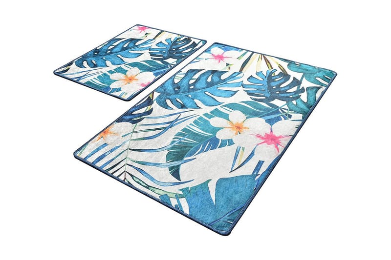 Niyanna Badeværelsesmåtte 2-pak - Flerfarvet - Tekstiler - Tæpper - Badeværelsesmåtte