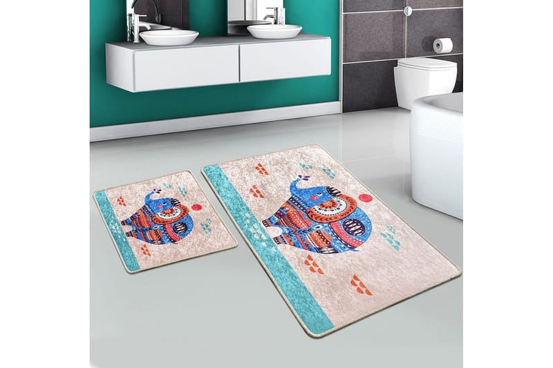 Niyanna Badeværelsesmåtte 2-pak, Flerfarvet