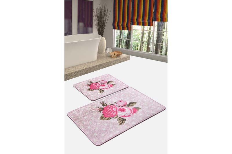 Niyanna Badeværelsesmåtte 2-pak - Flerfarvet - Tekstiler - Tæpper - Badeværelsesmåtte