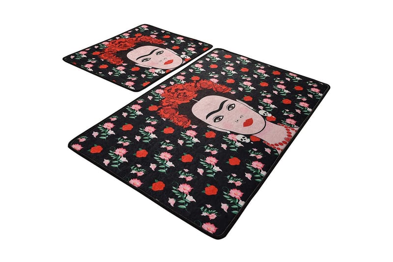 Niyanna Badeværelsesmåtte 2-pak - Flerfarvet - Tekstiler - Tæpper - Badeværelsesmåtte