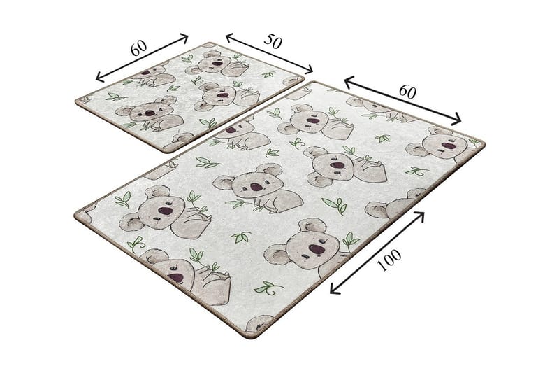 Niyanna Badeværelsesmåtte 2-pak - Flerfarvet - Tekstiler - Tæpper - Badeværelsesmåtte