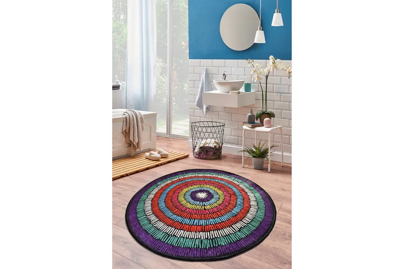 Niyanna Badeværelsesmåtte - Flerfarvet - Tekstiler - Tæpper - Badeværelsesmåtte