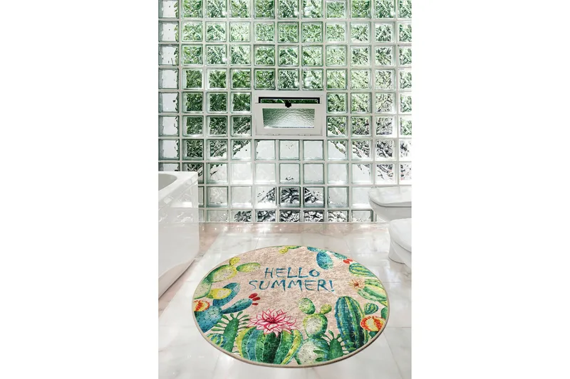Niyanna Badeværelsesmåtte - Flerfarvet - Tekstiler - Tæpper - Badeværelsesmåtte