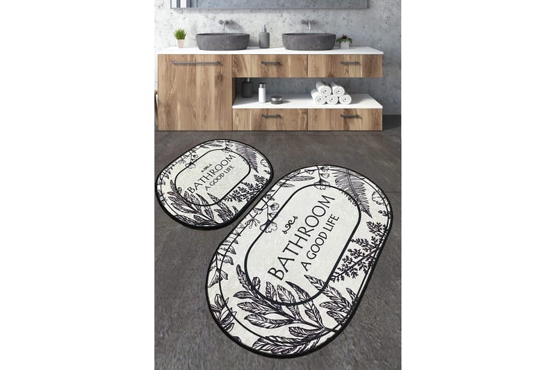 Nutan Badeværelsestæppe 60x100 cm Rektangulær, Flerfarvet