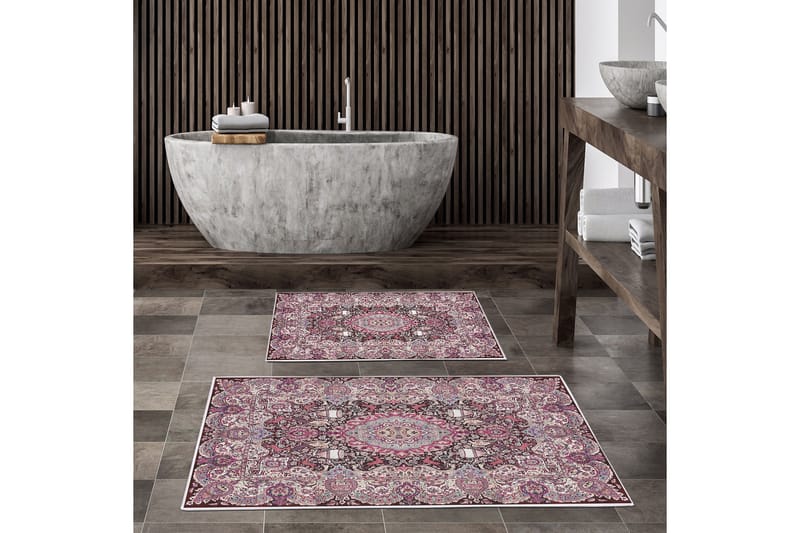 Palvi Badeværelsestæppe 60x150 cm Rektangulær, Flerfarvet