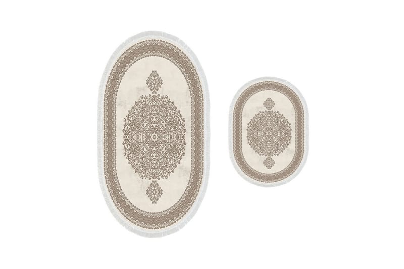 Panchma Badeværelsestæppe 60x150 cm Rektangulær - Brun - Tekstiler - Tæpper - Badeværelsesmåtte