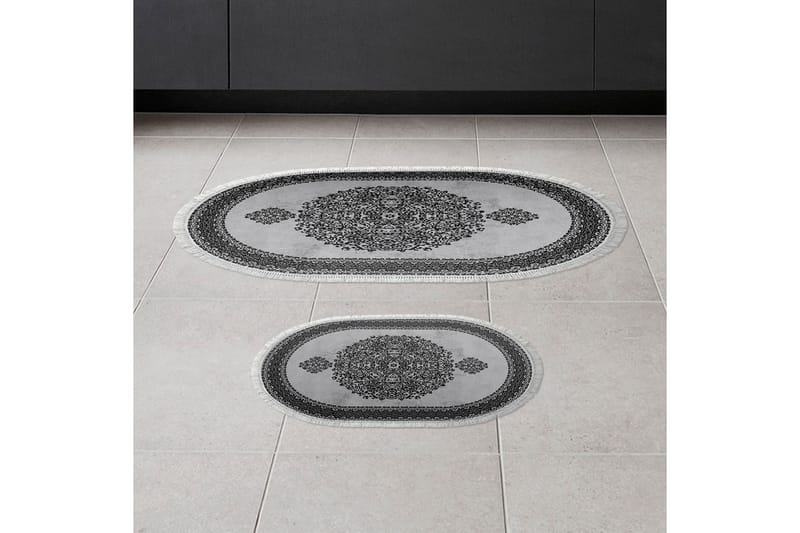 Panchma Badeværelsestæppe 60x150 cm Rektangulær, Grå