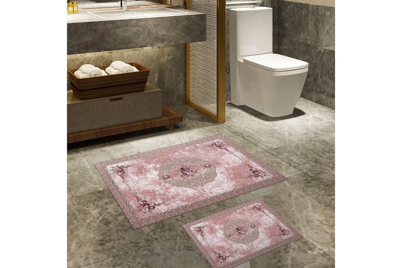 Panchuri Badeværelsestæppe 60x150 cm Rektangulær, Flerfarvet