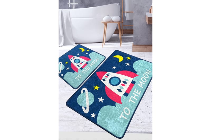 Panjara Badeværelsestæppe 60x100 cm Rektangulær, Flerfarvet