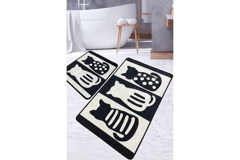 Panjawani Badeværelsestæppe 60x100 cm Rektangulær, Flerfarvet