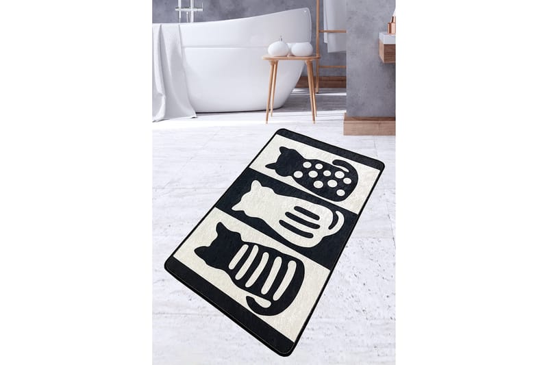 Panjawani Badeværelsestæppe 70x120 cm Rektangulært, Flerfarvet