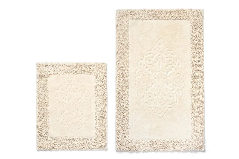 Papudi Badrumsmatta 60x100 cm Rektangulär Creme - Tekstiler - Tæpper - Badeværelsesmåtte