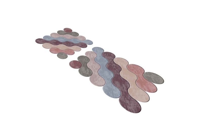 Paramjeet Badeværelsestæppe 60x100 cm Rektangulær - Flerfarvet - Tekstiler - Tæpper - Badeværelsesmåtte