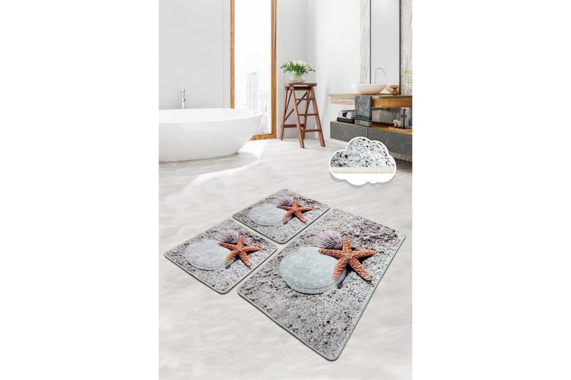 Parikh Badeværelsestæppe 60x100 cm Rundt, Flerfarvet