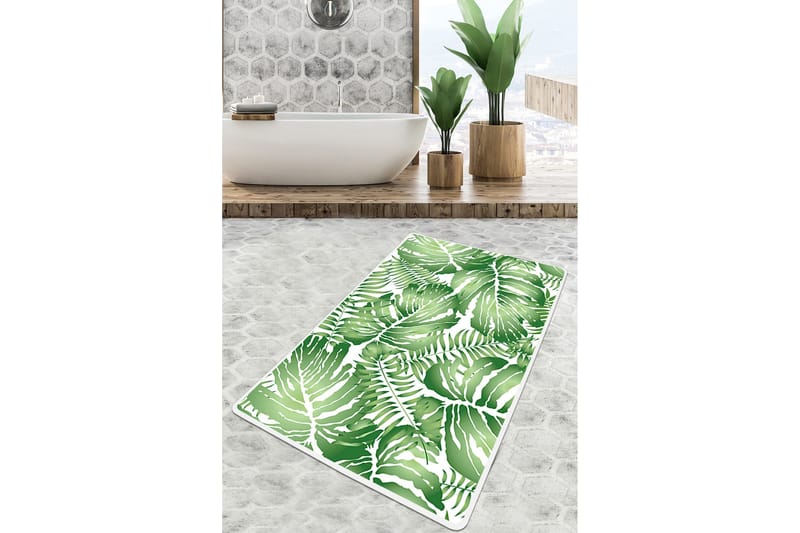 Parjinder Badeværelsestæppe 70x120 cm Rektangulær, Flerfarvet