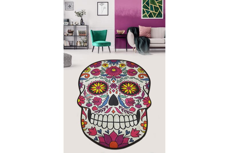 Parlad Badeværelsestæppe 80x120 cm Rektangulær, Flerfarvet