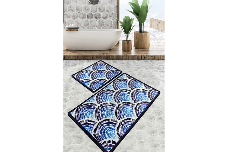 Parmeshwar Badeværelsestæppe 60x100 cm Rektangulær, Flerfarvet