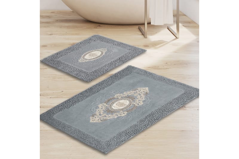 Parmeswari Badrumsmatta 60x100 cm Rektangulär Grey, undefined