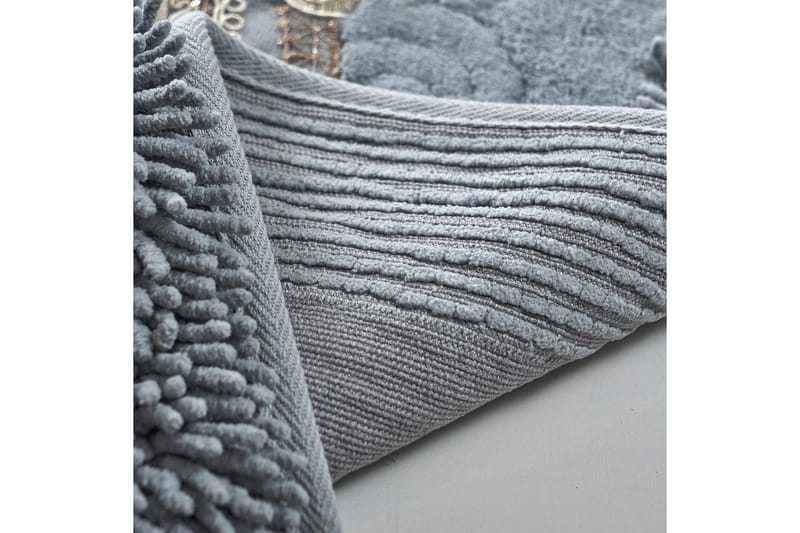 Parmeswari Badrumsmatta 60x100 cm Rektangulär Grey - Tekstiler - Tæpper - Badeværelsesmåtte
