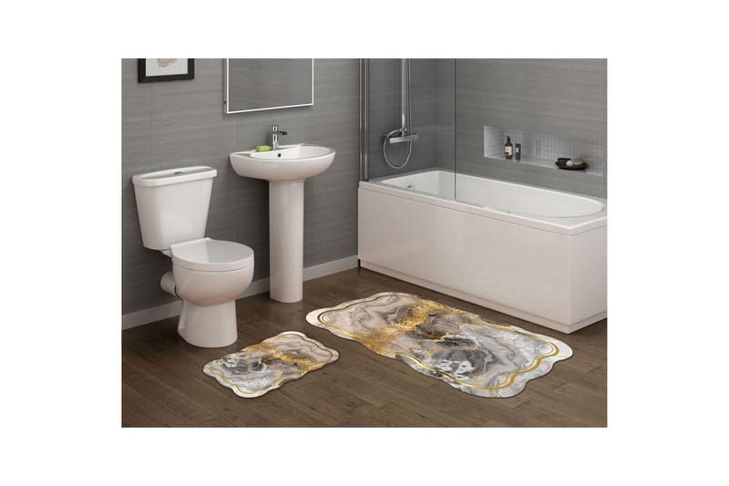 Parminder Badeværelsestæppe 60x100 cm Rektangulær, Creme