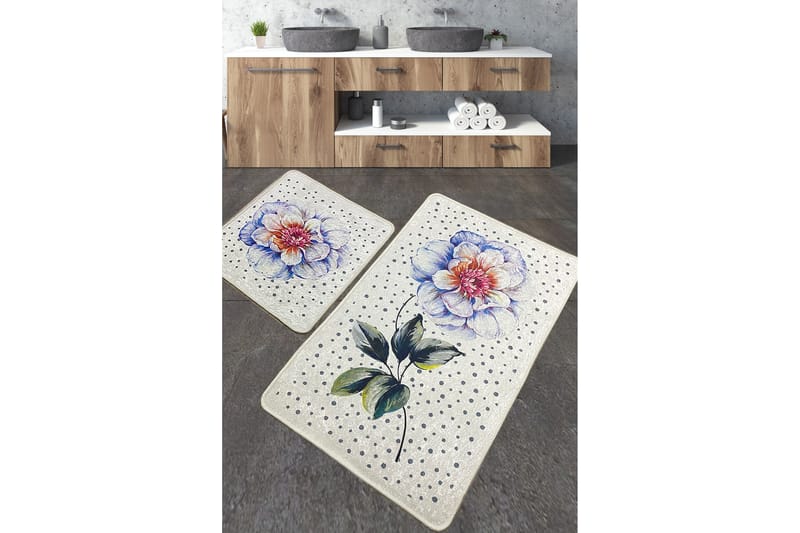 Stoneburn Badeværelsestæppe 60x100 cm Rektangulært, Flerfarvet