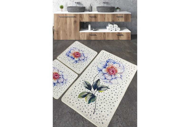 Stoneburn Badeværelsestæppe 60x100 cm Rektangulært, Flerfarvet