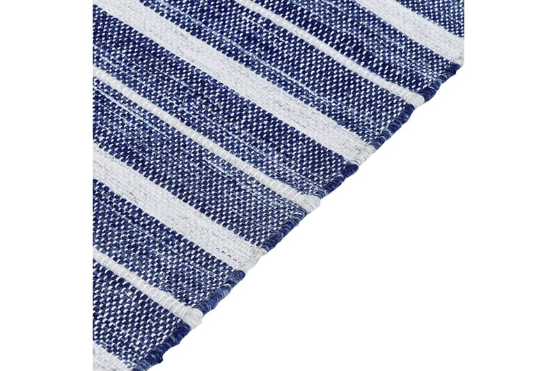 Bademli Ryetæppe 140x200 cm - Blå - Tekstiler - Tæpper - Fladvævet tæppe