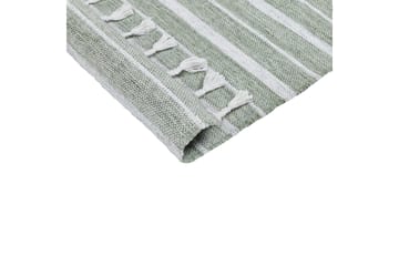 Bademli Ryetæppe 140x200 cm - Grøn - Tekstiler - Tæpper - Fladvævet tæppe