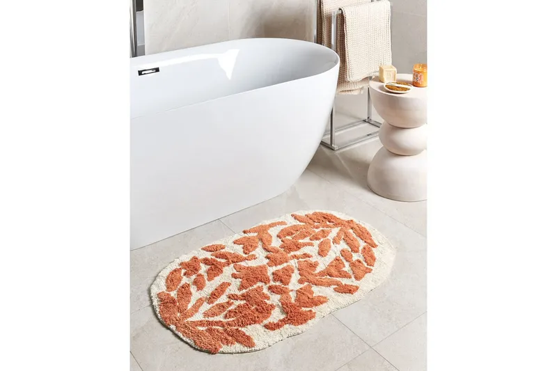 Badeværelsesmåtte Derik - Beige, Orange - Tekstiler - Tæpper - Badeværelsesmåtte