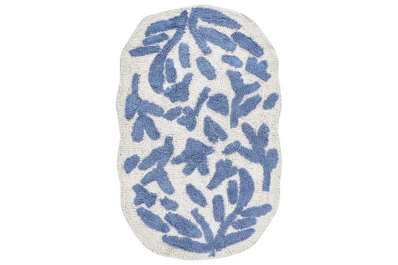 Badeværelsesmåtte Derik, Blå, Hvid
