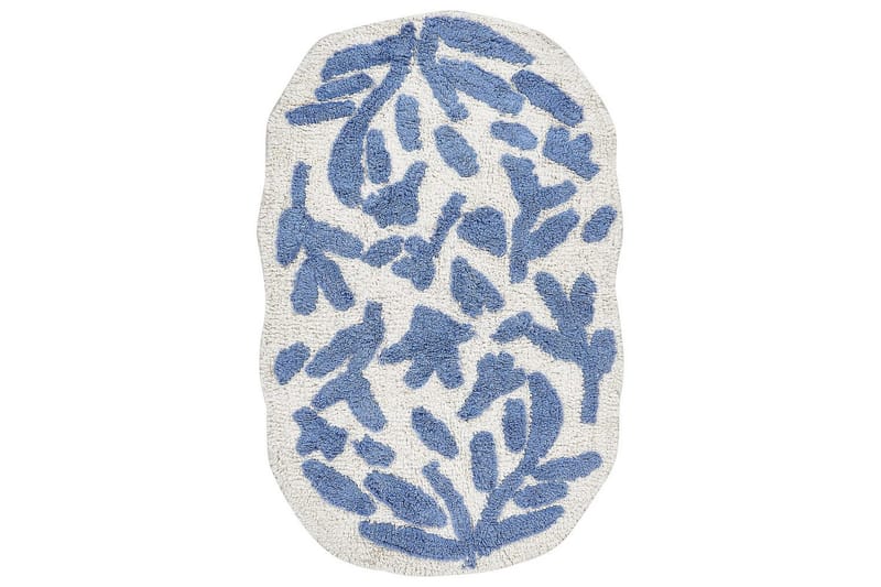 Badeværelsesmåtte Derik, Blå, Hvid