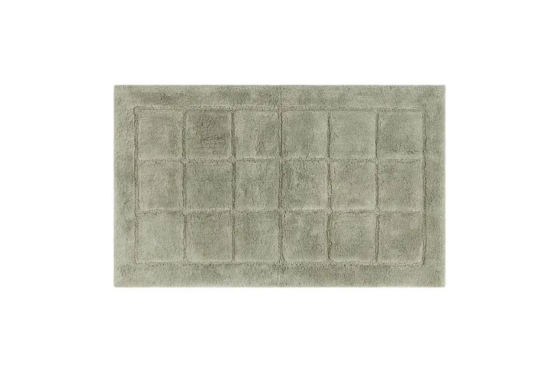Badeværelsesmåtte Firkant, 70x120 cm, Lysegrøn