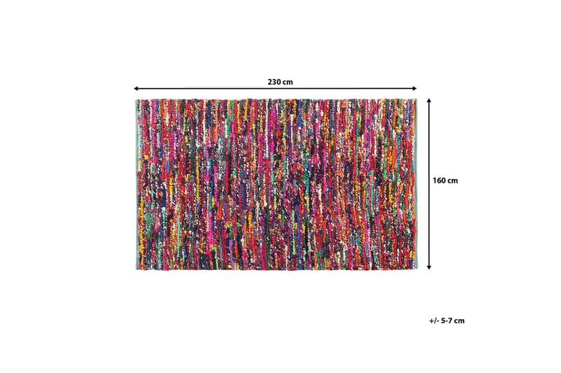 Bafra tæppe 160 | 230 cm - Flerfarvet - Tæpper