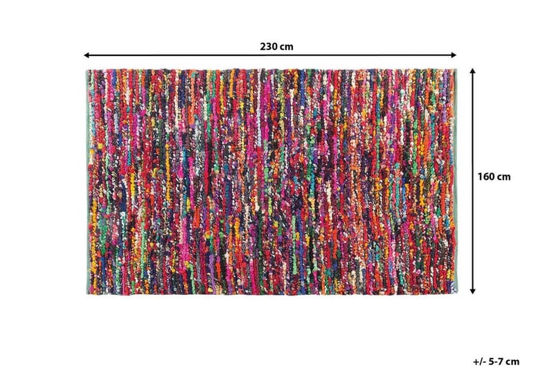 Bafra tæppe 160 | 230 cm - Flerfarvet - Tæpper