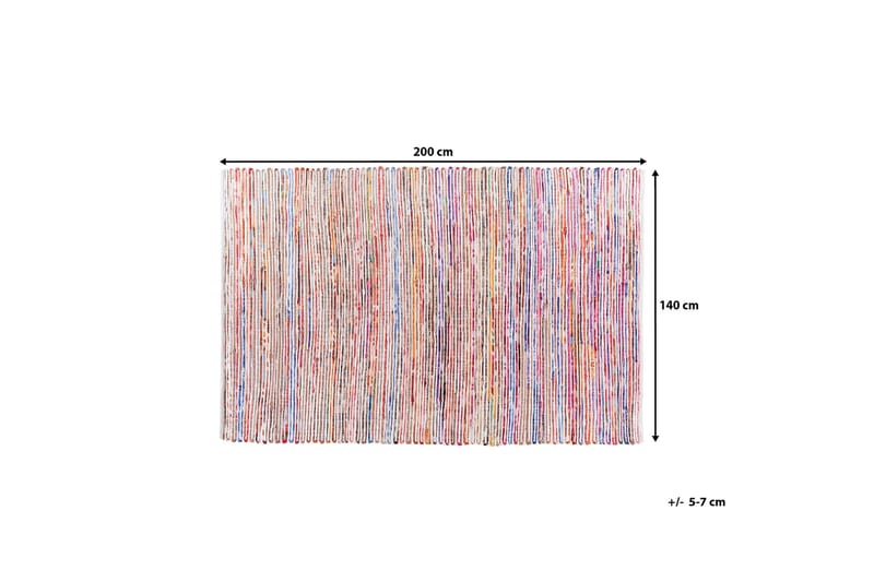 Bartin tæppe 140 | 200 cm - Flerfarvet - Tæpper