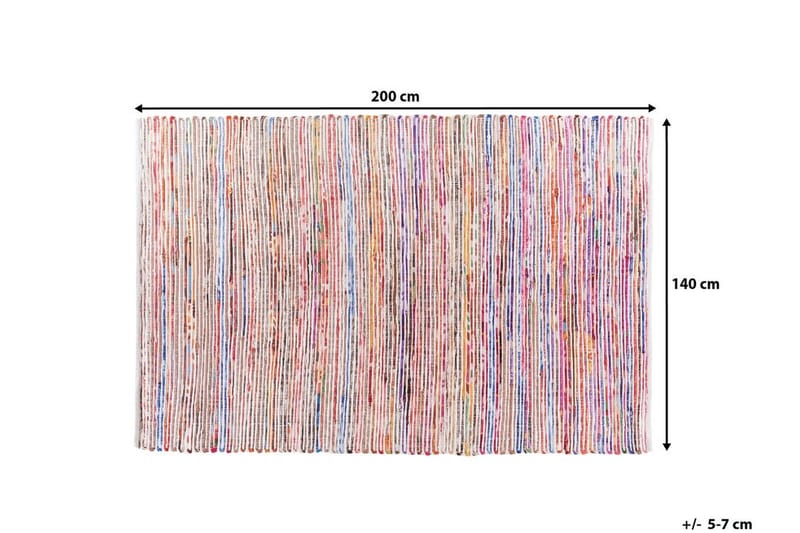 Bartin tæppe 140 | 200 cm - Flerfarvet - Tekstiler - Tæpper