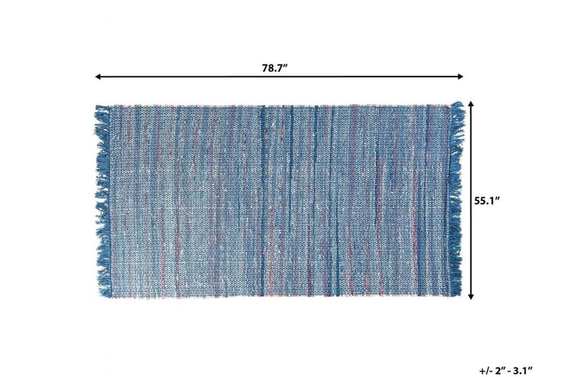 Besni tæppe 140 | 200 cm - Blå - Tekstiler - Tæpper