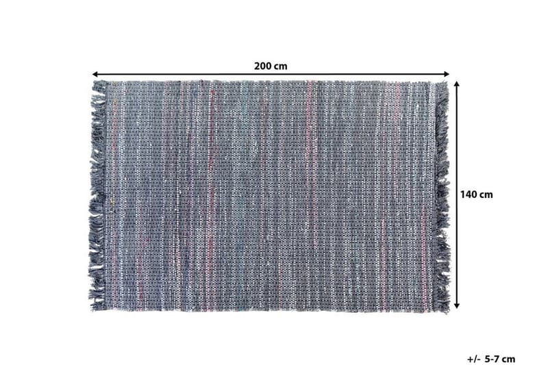 Besni tæppe 140 | 200 cm - Grå - Tekstiler - Tæpper