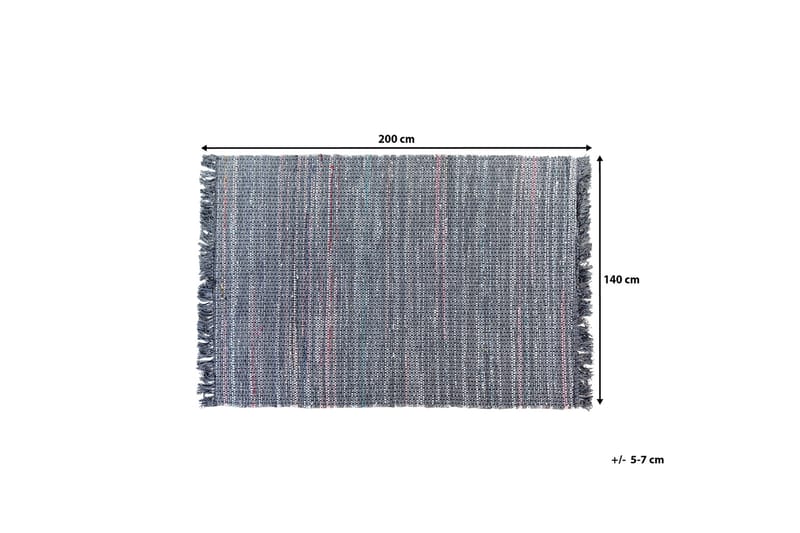 Besni tæppe 140 | 200 cm - Grå - Tekstiler - Tæpper