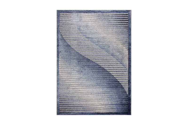 D-sign Tæppe Latina 200x300 - Mørkeblå / lyseblå - Wiltontæpper - Små tæpper - Mønstrede tæpper