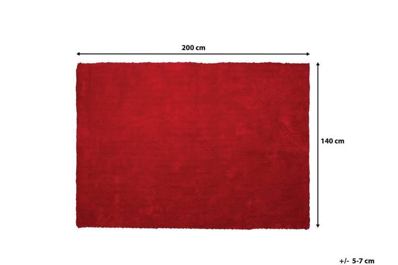 Demre Tæppe 140x200 cm - Rød - Tekstiler - Tæpper